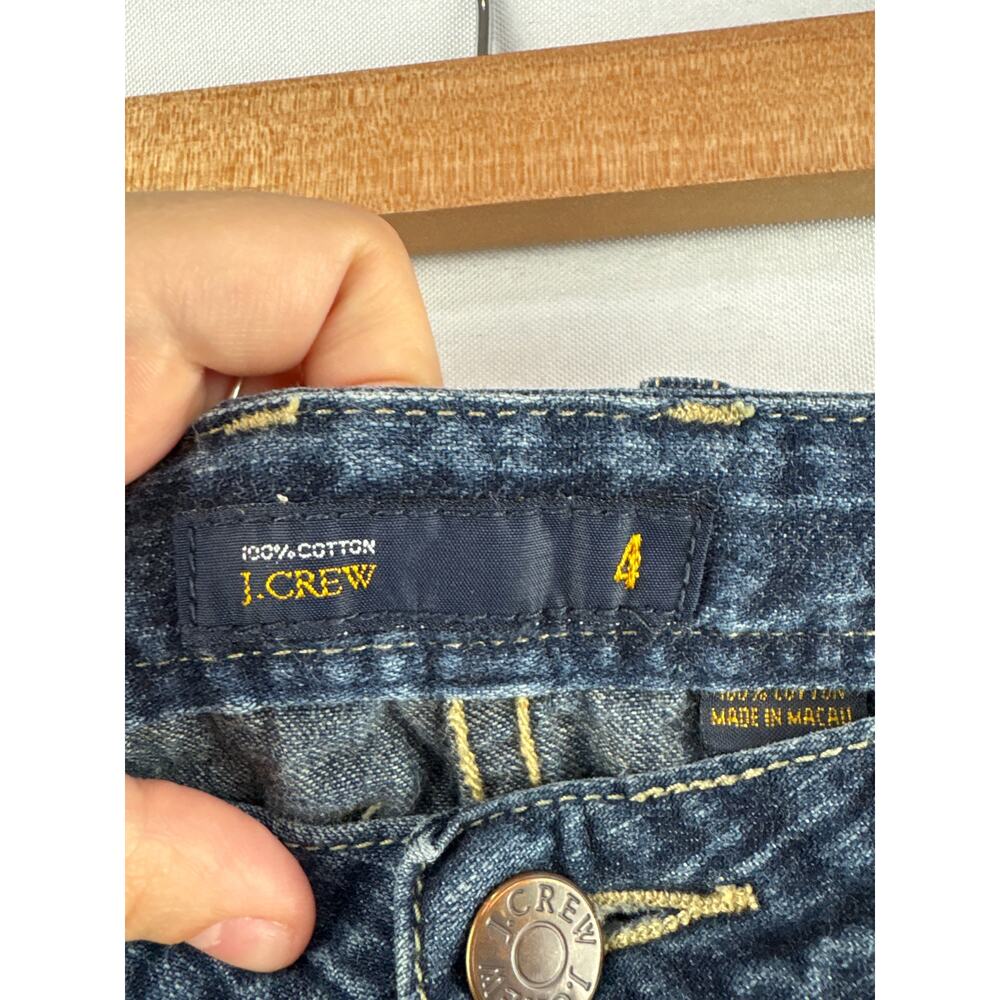 Women’s J.Crew Size 4 Medium Wash Blue Flare Jeans - Picture 5 of 5